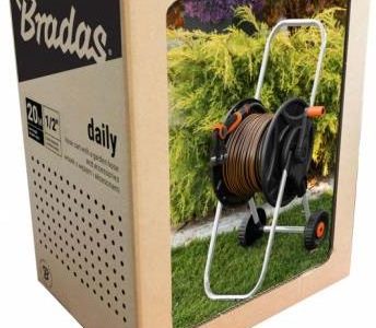 Bradas Wózek z wężem 1/2″ 20m pistoletem i armaturą BLACK LINE (ECOAG26020SET1)