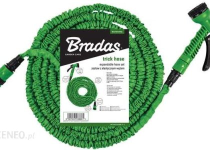 Bradas Zraszacz Pistoletowy + Elastyczny Wąż Ogrodowy Bradas Trick Hose 15M-45M Wth1545Grtl