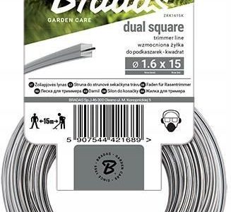 BRADAS ŻYŁKA DO PODKASZARKI KWADRT 3MM X 15M WZMOCNIONA ZRK3015K