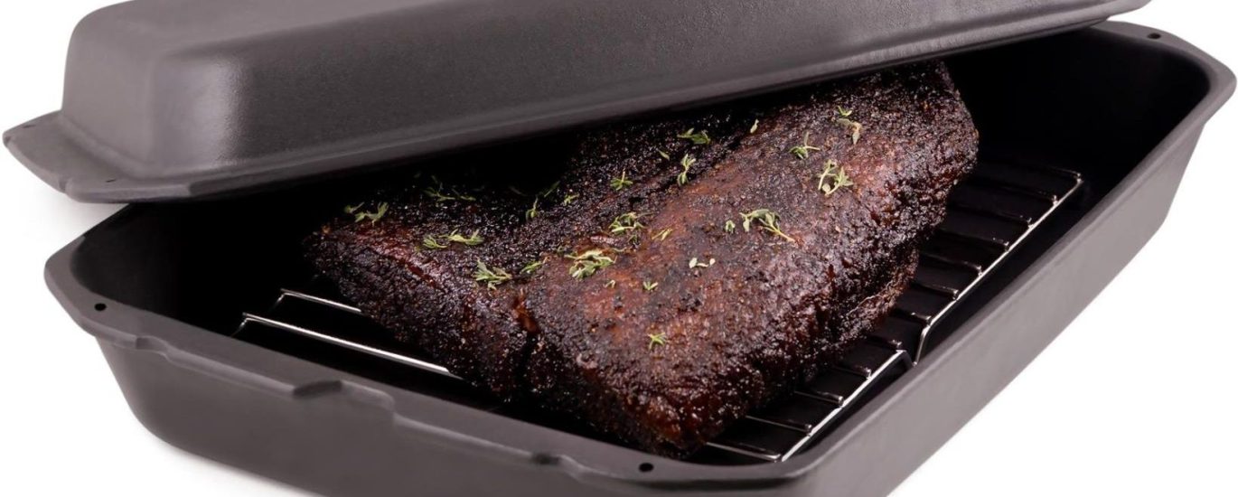 BROIL KING Żeliwna brytfanna z rusztem 69610
