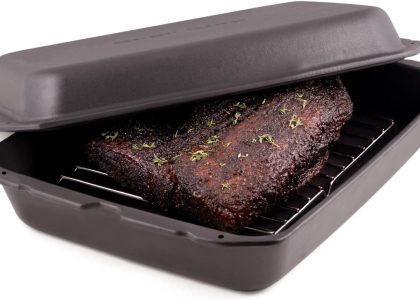 BROIL KING Żeliwna brytfanna z rusztem 69610