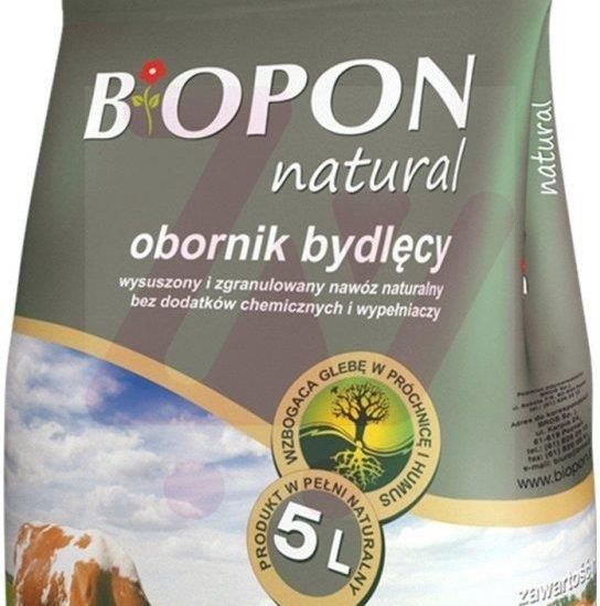Bros Biopon Obornik Granulowany Bydlęcy 5L