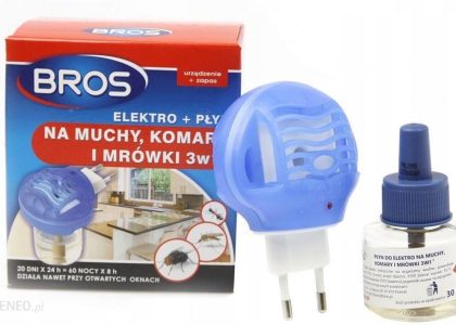 Bros Elektrofumigator Na Muchy Komary I Mrówki Urządzenie + Zapas 30 Ml