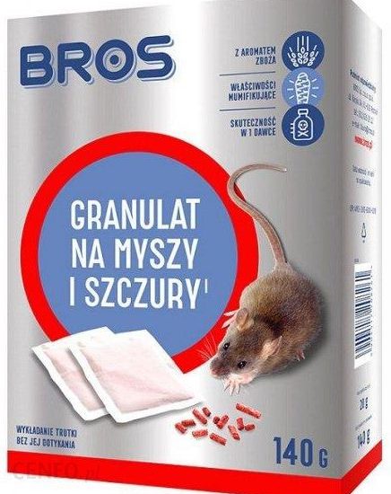 Bros Granulat Na Myszy I Szczury 140G 1632