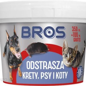 Bros Proszek – Odstrasza Krety, Psy I Koty – 450Ml