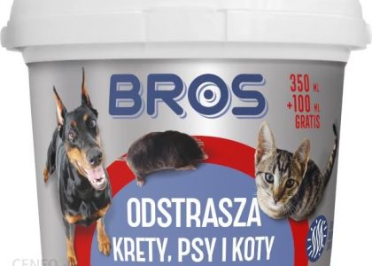 Bros Proszek – Odstrasza Krety, Psy I Koty – 450Ml