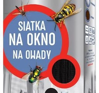Bros Siatka Na Okno Na Owady 150X180 Czarna
