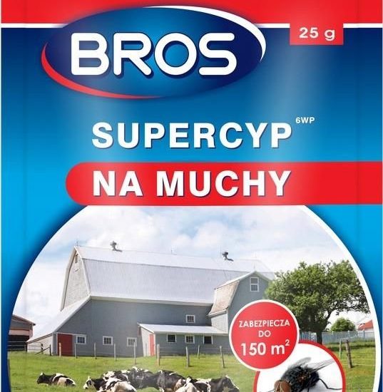 Bros Supercyp 6Wp Na Muchy 25g Pluskwy Prusaki