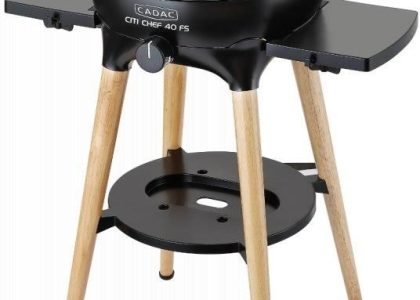 Cadac Grill GazowyBbq City Chef 40 Bambusowe Nogi Czarny