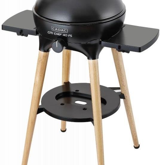 Cadac Grill GazowyBbq City Chef 40 Bambusowe Nogi Czarny