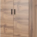 Cama Meble Szafa Lotta 2D2S Wotan + Czarny Mat