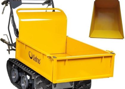 Cedrus TR300G Taczka spalinowa na gąsiennicach + skrzynia do materiałów sypkich