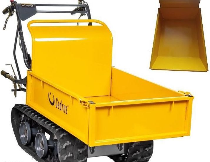 Cedrus TR300G Taczka spalinowa na gąsiennicach + skrzynia do materiałów sypkich