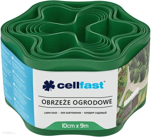 Cellfast Obrzeże ogrodowe 10cm Zielone 9m (30001H)