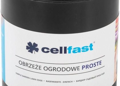 Cellfast Obrzeże ogrodowe proste 15cm Czarne 9m (30232H)