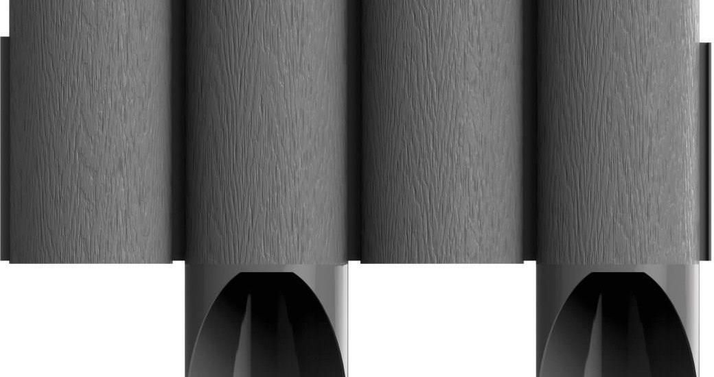 Cellfast Palisada ogrodowa 4 STANDARD 14,5cm Grafitowa 2,3m (34044)
