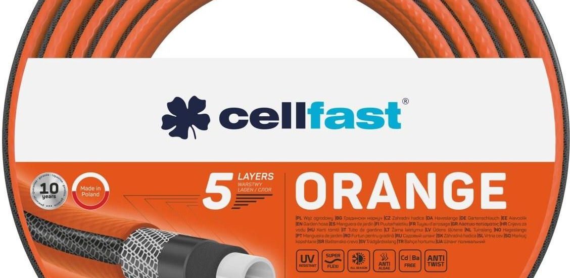 Cellfast Wąż ogrodowy ORANGE ATSV 1/2″ 15m (15004)