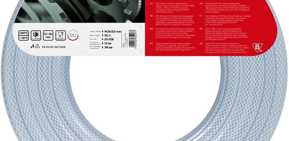 Cellfast Wąż techniczny zbrojony 14x3mm 50m (20206)