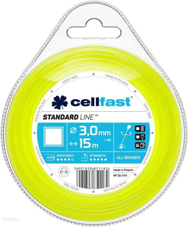 Cellfast Żyłka tnąca STANDARD kwadrat 3mm 15m (35014)