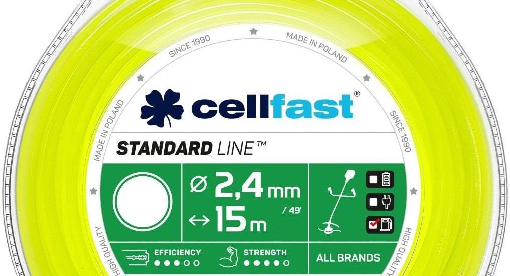 Cellfast Żyłka tnąca STANDARD okrągła 2,4mm 15m (35004)
