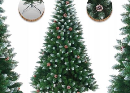 Choinka Sztuczna Sosna Diamentowa 210Cm Stojak