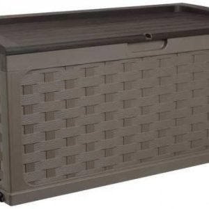 COIL skrzynia ogrodowa do siedzenia brązowa pojemność 335l