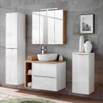 Comad Zestaw Mebli Łazienkowych Capri White 80cm 01 ZEMECCW801