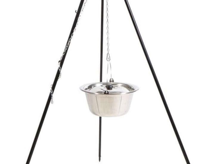Cookking Kociołek Węgierski Nierdzewny Na Trójnogu 14L 180Cm