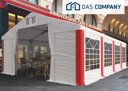 Das Company 5x10x2m Całoroczny namiot cateringowy ogrodowy handlowy bankietowy WINTER 50m2 D055K0A3000211111121211