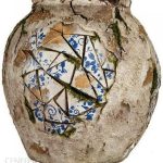 Dekoracyjna Figurka Ogrodowa Wazon Wykończenie Antyczne Polyresin 27x27x27cm
