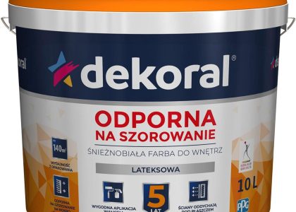 Dekoral AKRYLIT W PLUS śnieżnobiały 10L