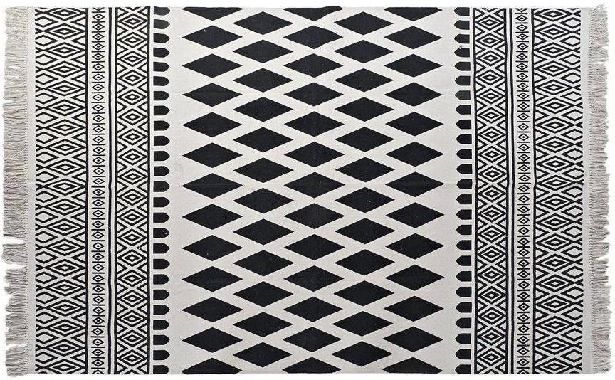 i-dkd-home-decor-emaga-dywan-czarny-bialy-120x180x0-7-cm-484491 Dkd Home Decor Emaga Dywan Czarny Biały 120X180X0 7 Cm 484491