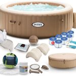 Dmuchane Spa Jacuzzi Z Hydromasażem 4 Os. + Akcesoria Intex 196X71cm