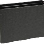 Donica-Kwietnik Werbena 56X19X36.5 cm Antracyt Struktura Lamela