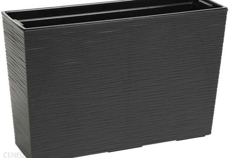 Donica-Kwietnik Werbena 56X19X36.5 cm Antracyt Struktura Lamela