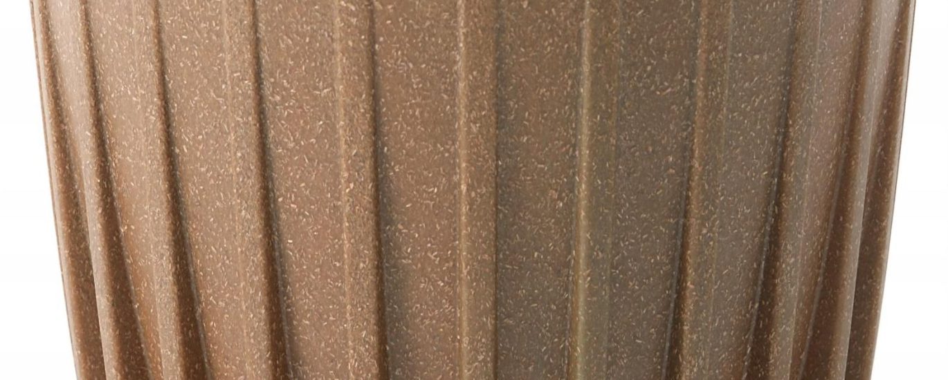 Donica Mira Eco Wood Śr.25 H29,7 Naturalne Drewno
