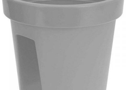 Donica Na Balustrady Plastiken Szary Polipropylen 28cm