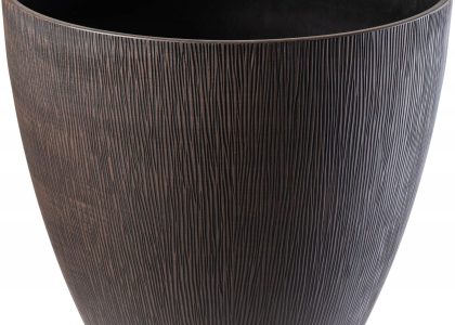 Donica Osłona Na Rośliny Doniczka 38cm Ciemny Brąz