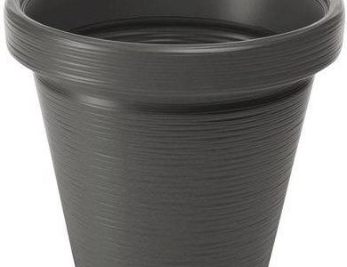 Donica Plastikowa 46cm Antracytowa Agawa Dłuto