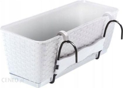Donica Ratolla Pw Biała 50cm + Haki