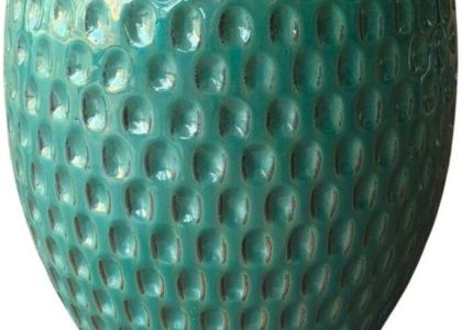 Donica Szkliwiona Azurro Śr.26cm Zielona