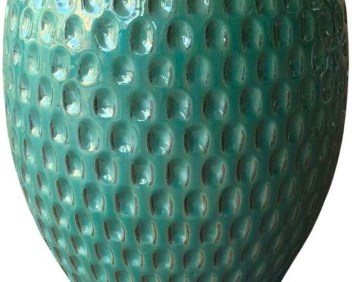 Donica Szkliwiona Azurro Śr.26cm Zielona