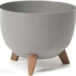 Doniczka 3 Nóżki Misa Roma Eco Szary 40cm + Wkład