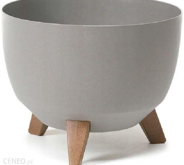 Doniczka 3 Nóżki Misa Roma Eco Szary 40cm + Wkład