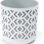 Doniczka Aztek Kolor Biały/ Szary Średnica 25 cm