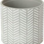 Doniczka Ceramiczna C21 Goodhome Ozdobna 12cm Szara