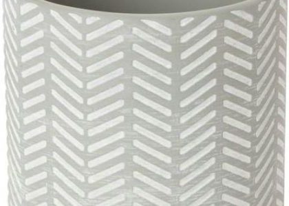 Doniczka Ceramiczna C21 Goodhome Ozdobna 12cm Szara