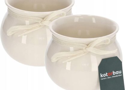 Doniczka Ceramiczna Fi 17 Osłonka Kwiaty Rośliny 2szt.