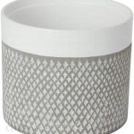 Doniczka Ceramiczna Goodhome Ozdobna 17cm Szara