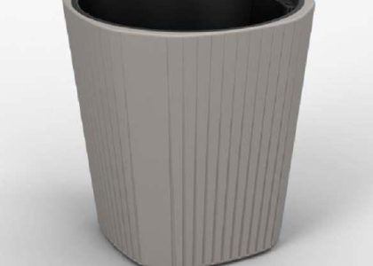 Doniczka Design Muza Taupe 39cm + Wkład H: 41cm